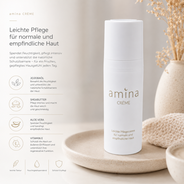 Preview: amina Reinigungsmilch von Everyday Beauty zur milden Gesichtsreinigung bei sensibler Haut - 3