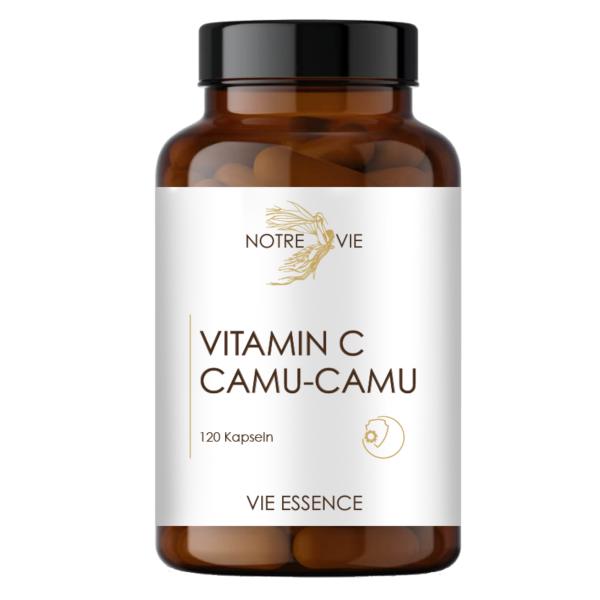 Vitamin C with CamuCamu – 120 high-dose vegan capsules in premium packaging