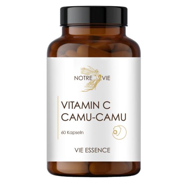 Vitamin C with CamuCamu – 60 high-dose vegan capsules in premium packaging