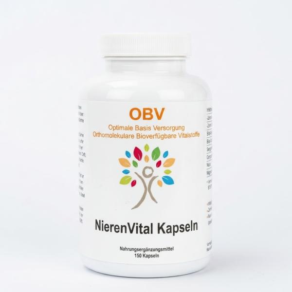 OBV NierenVital Kapseln 150 Stück Dose mit Kalium, Magnesium und Pflanzenextrakten -1