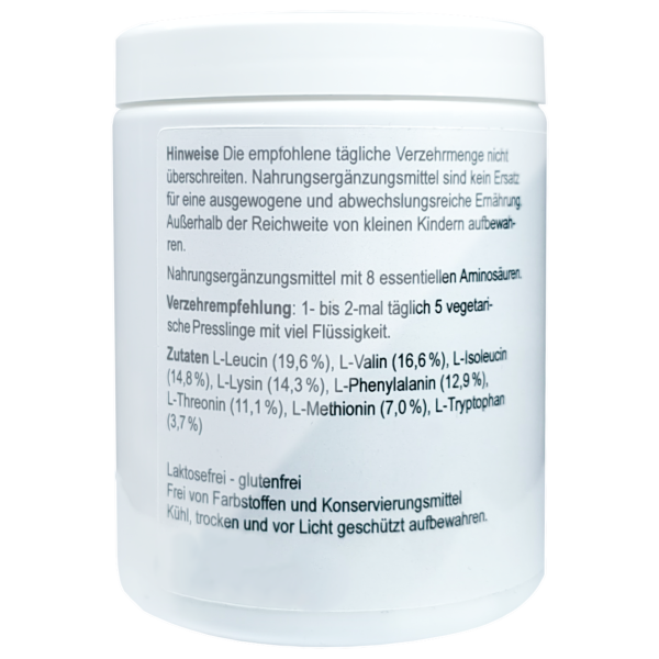 MAP Amino Acids – 8 Essential Amino Acids for Demanding Days | 150 or 420 Vegan Tablets