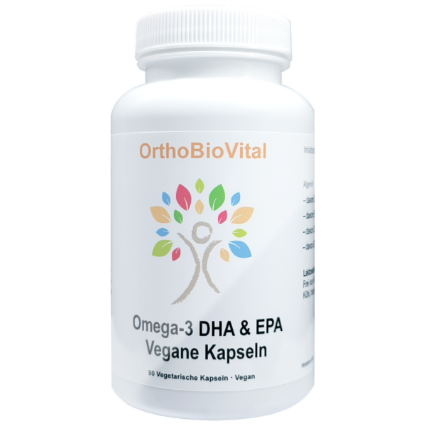 Omega-3 DHA & EPA vegane Kapseln von OBV – 90 Stück mit Algenöl