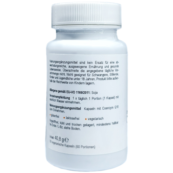 Coenzyme Q10 Ubiquinol – 100 mg Bioactive Form | 60 Vegan Capsules with Kaneka Ubiquinol®