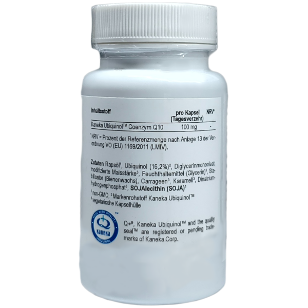 Coenzyme Q10 Ubiquinol – 100 mg Bioactive Form | 60 Vegan Capsules with Kaneka Ubiquinol®