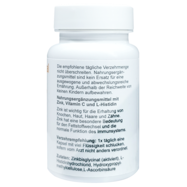 Preview: Zink 50 mg – Natürlich hochdosiert mit Zinkgluconat | 90 Vitraletten für Immunsystem & Zellschutz Preview: Zink 50 mg – Natürlich hochdosiert mit Zinkgluconat | 90 Vitraletten für Immunsystem & Zellschutz