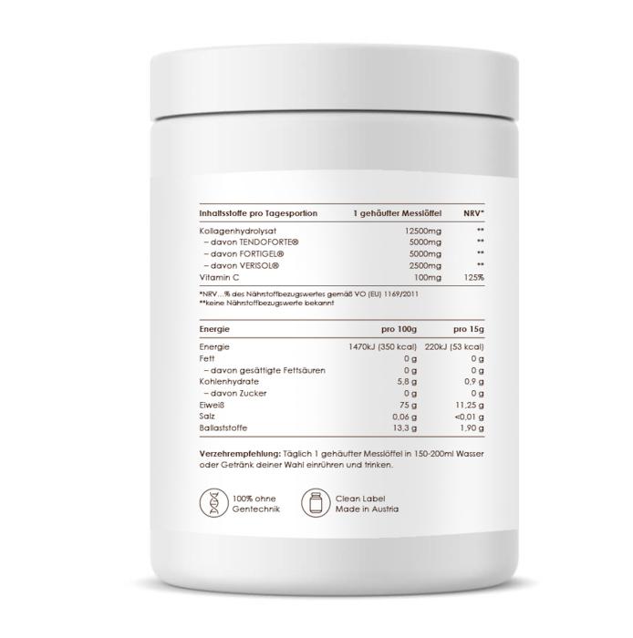 Collagen Peptides Pulver mit Vitamin C – Nahrungsergänzungsmittel 300 g Dose-2