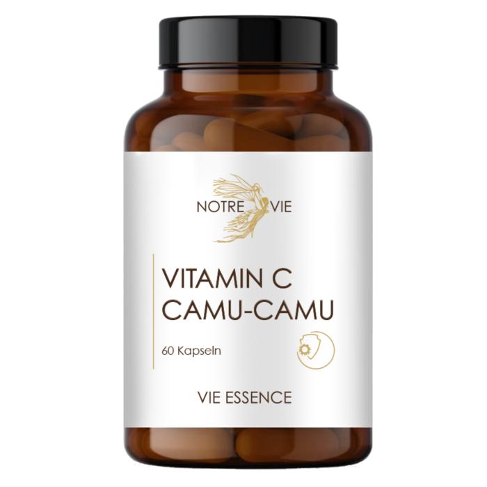Vitamin C with CamuCamu – 60 high-dose vegan capsules in premium packaging