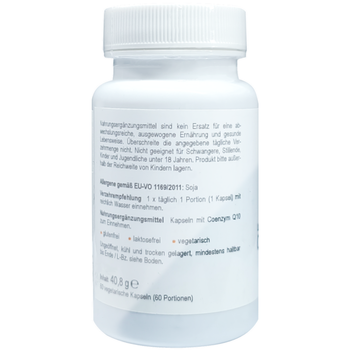 Coenzym Q10 Ubiquinol – 100 mg bioaktive Form | 60 vegane Kapseln mit Kaneka Ubiquinol®