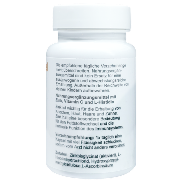 Zink 50 mg – Natürlich hochdosiert mit Zinkgluconat | 90 Vitraletten für Immunsystem & Zellschutz