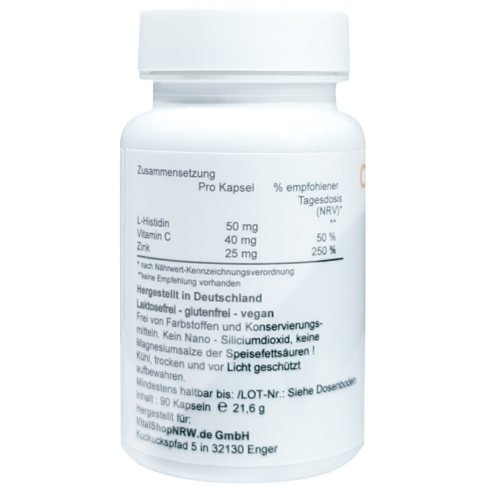 Zink 50 mg – Natürlich hochdosiert mit Zinkgluconat | 90 Vitraletten für Immunsystem & Zellschutz